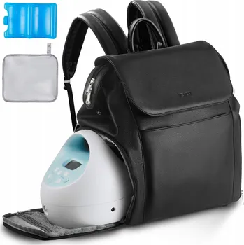 Odsávačka mléka VEVOR Taška na odsávačku mateřského mléka s chladicí vložkou Batoh na pleny Černá