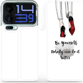 Pouzdro na mobilní telefon Flipové pouzdro Mobiwear - Xiaomi 17 Pro Max - M046P Be yourself (Knížkové flip pouzdro, obal, kryt na mobil Xiaomi 17 Pro Max - M046P Be yourself, materiál Umělá kůže + TPU - ochrana 360°, stojánek, silikonová vanička, magnetické zavírání)