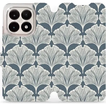 Pouzdro na mobilní telefon Flipové pouzdro Mobiwear - Xiaomi 15T - VA43S Lístky jinanu (Knížkové flip pouzdro, obal, kryt na mobil Xiaomi 15T - VA43S Lístky jinanu, materiál Umělá kůže + TPU - ochrana 360°, stojánek, silikonová vanička, magnetické zavírání)