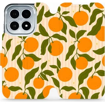 Pouzdro na mobilní telefon Flipové pouzdro Mobiwear - Xiaomi 17 - VP82S Pomeranče (Knížkové flip pouzdro, obal, kryt na mobil Xiaomi 17 - VP82S Pomeranče, materiál Umělá kůže + TPU - ochrana 360°, stojánek, silikonová vanička, magnetické zavírání)