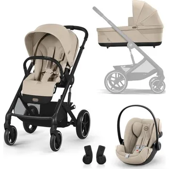 Kočárek Cybex set Balios S Lux + korba + Cloud G + adaptéry limitovaná edice - Almond Beige