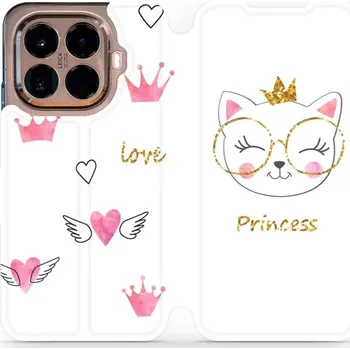Pouzdro na mobilní telefon Flipové pouzdro Mobiwear - Xiaomi 15T Pro - MH03S Kočička princess (Knížkové flip pouzdro, obal, kryt na mobil Xiaomi 15T Pro - MH03S Kočička princess, materiál Umělá kůže + TPU - ochrana 360°, stojánek, silikonová vanička, magnetické zavírání)