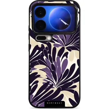 Pouzdro na mobilní telefon Lesklý kryt Mobiwear Glossy - Xiaomi 17 Pro - GA47G Fialová flóra (Prémiové lesklé pouzdro, obal, kryt Mobiwear Glossy na mobil Xiaomi 17 Pro - GA47G Fialová flóra, materiál Plast + TPU silikon - krytí po všech stranách, neošoupatelný potisk, tenké)