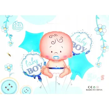 Balónek BALÓNKY MIMINKO CHLAPEC BABY SHOWER x5