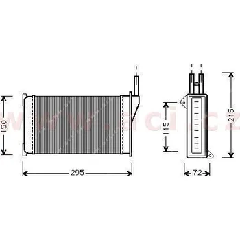 Výměník tepla Výměník tepla, vnitřní vytápění ACI 18006098