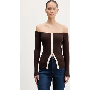 Dámský svetr Svetr Abercrombie & Fitch dámský, hnědá barva, KI150-5429-480 KI150.5429.480 89X, vel. XXS