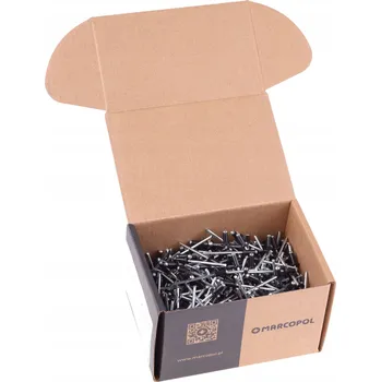 Nýt Nýty 4x10mm RAL 9005 Trhací ČERNÉ nýty 100ks