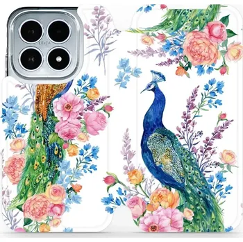 Pouzdro na mobilní telefon Flipové pouzdro Mobiwear - Xiaomi 17 - MX08S Pávi (Knížkové flip pouzdro, obal, kryt na mobil Xiaomi 17 - MX08S Pávi, materiál Umělá kůže + TPU - ochrana 360°, stojánek, silikonová vanička, magnetické zavírání)