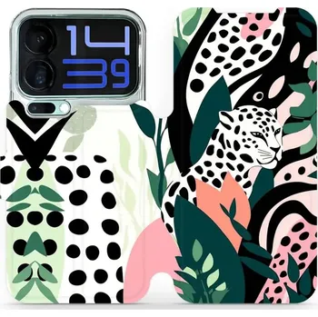 Pouzdro na mobilní telefon Flipové pouzdro Mobiwear - Xiaomi 17 Pro Max - VP53S Levhart (Knížkové flip pouzdro, obal, kryt na mobil Xiaomi 17 Pro Max - VP53S Levhart, materiál Umělá kůže + TPU - ochrana 360°, stojánek, silikonová vanička, magnetické zavírání)