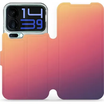 Pouzdro na mobilní telefon Flipové pouzdro Mobiwear - Xiaomi 17 Pro Max - VP66S Oranžový odstín (Knížkové flip pouzdro, obal, kryt na mobil Xiaomi 17 Pro Max - VP66S Oranžový odstín, materiál Umělá kůže + TPU - ochrana 360°, stojánek, silikonová vanička, magnetické zavírání)