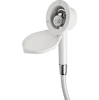 Sprchový set Set sprchy se schránkou Elegant s PVC dvířky a s hlavicí Mizar pro vertikální montáž