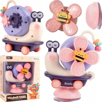 Hračka pro nejmenší Interaktivní Vzdělávací Hlemýžď s Větrníkem