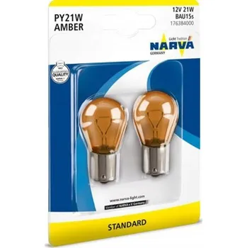 Autožárovka Žárovka, blinkrová žárovka Narva PY21W 21 W 2 ks
