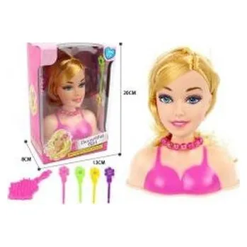 Panenka Głowa do czesania z akcesoriami (pl, 2000, Merkpol)