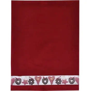 Utěrka Framsohn Vánoční utěrka perník bordeaux