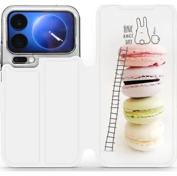 Pouzdro na mobilní telefon Flipové pouzdro Mobiwear - Xiaomi 17 Pro - M090P Makronky (Knížkové flip pouzdro, obal, kryt na mobil Xiaomi 17 Pro - M090P Makronky, materiál Umělá kůže + TPU - ochrana 360°, stojánek, silikonová vanička, magnetické zavírání)