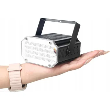 IP kamera RGB STROBOSKOP se 48 LED diodami, dálkové ovládání, aktivace zvukem, světelné efekty