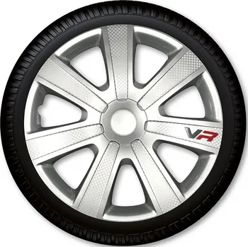 Auto-moto Poklice na kola VR Carbon (Kryty kol stříbrné)
