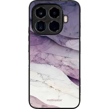 Pouzdro na mobilní telefon Lesklý kryt Mobiwear Glossy - Xiaomi 15T Pro - G028G - Bílý a fialový mramor (Prémiové lesklé pouzdro, obal, kryt Mobiwear Glossy na mobil Xiaomi 15T Pro - G028G - Bílý a fialový mramor, materiál Plast + TPU silikon - krytí po všech stranách, neošoupateln