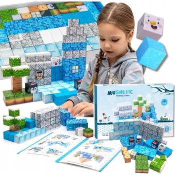 ostatní stavebnice Magnetická stavebnice, 92 dílů, plastové, CE, 3D, barevné