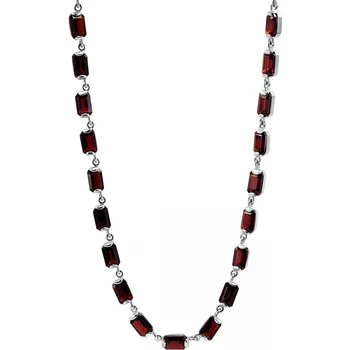 Náhrdelník ANNA PERLY Stříbrný náhrdelník s granátem