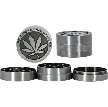 Humidor Třídílný kovový drtič tabáku 11251