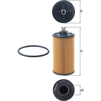 Olejový filtr Olejový filtr MAHLE ORIGINAL OX 1245D