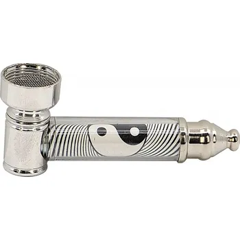 Dýmka Kovová šlukovka Yin Yang 7cm 58315