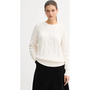 Pánský svetr Bavlněný svetr Calvin Klein Jeans LV044E301G béžová 01X, vel. XXS