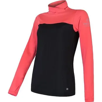 Dámská mikina mikina dámská SENSOR COOLMAX THERMO černo/korálová (mikina dámská SENSOR COOLMAX THERMO černo/korálová)