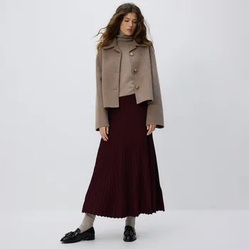 Dámská sukně Reserved - Sukně s proužkované pleteniny - mahagonová - TE792-93X - TE792-93X-XL