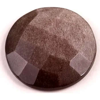 Přírodní kámen Kabošon Broušený Stříbrný Obsidián č.6731 (24x5mm)