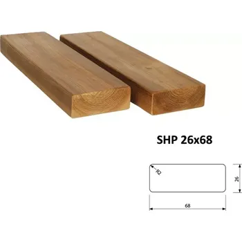 Sauna Lavičkový profil saunový SHP 26 x 117 x 4200 mm - THERMOWOOD