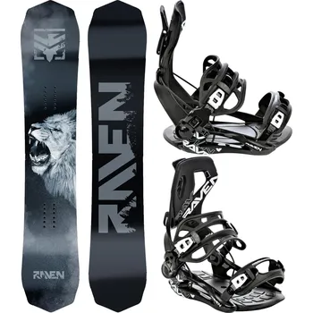 Snowboarding RAVEN Snowboard set Raven Lion + vázání Raven FT360 149cm ČERNÁ|ŠEDÁ 2023