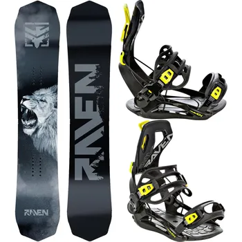 Snowboard RAVEN Snowboard set Raven Lion + vázání Raven FT360 152cm ZELENÁ|ČERNÁ|ŠEDÁ 2023