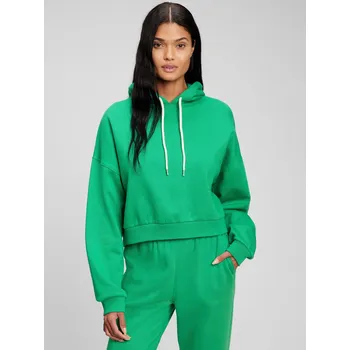 Dámská mikina GAP Mikina crop s kapucí - Dámské GAP zelená 2141490
