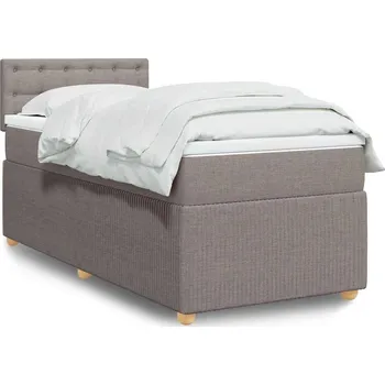 Ložnice vidaXL Box spring postel s matrací 80x200 cm textil [3289597] Barva: taupe