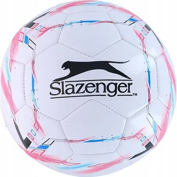 Fotbalový míč Slazenger – fotbalová vel. 5 (bílá/růžová)