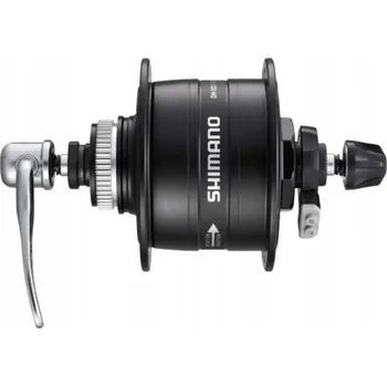 Náboj kola Přední náboj s dynamem SHIMANO DH-3D37-QR CENTERLOCK, 32 děr