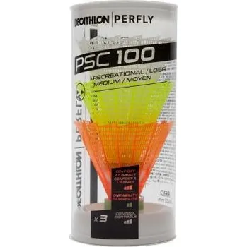 Badmintonový košíček Badmintonové míčky plastové PSC 100 Medium x3 kusy