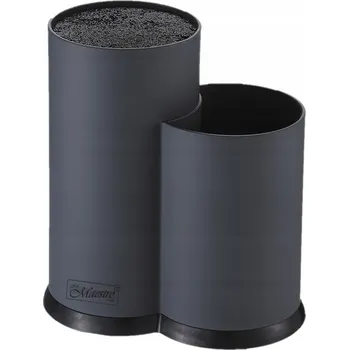 Stojan nože Maestro 22,5 cm šedý plast