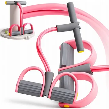 ODPOROVÁ GUMA NA CVIČENÍ RŮŽOVÁ POSILOVACÍ NA NOHY DÁREK PRO ŽENU FITNESS