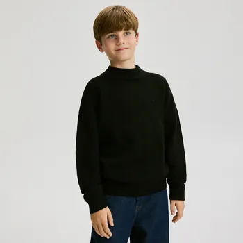 Chlapecká mikina Reserved - Svetr se stojáčkem - černý - 650FH-99X - 650FH-99X-152