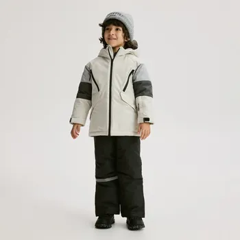 Chlapecká bunda Reserved - Zateplená bunda s&nbsp;kapucí - světle šedá - 550GU-09X - 550GU-09X-122