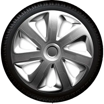 Poklice na kolo Poklice na kola Livorno Carbon 15" (Kryty kol stříbrné)