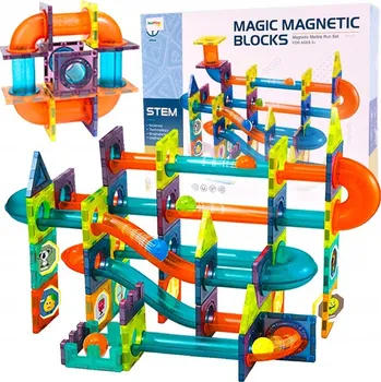 ostatní stavebnice Stavebnice – sada kuličkových drah, 96 dílků