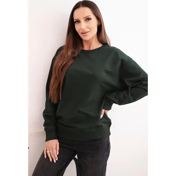 Dámská mikina Kesi Dámská mikina bez kapuce Krelock tmavě zelená S