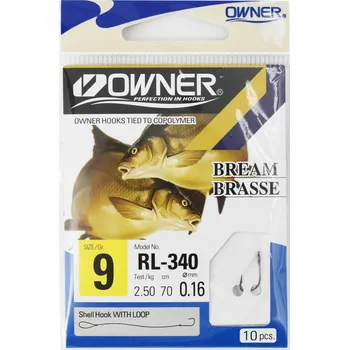 Rybářský háček Háčky s návazcem, s protihrotem Owner RL-340 10 ks
