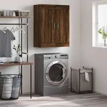 Příborník do zásuvky Nástěnná skříňka hnědý dub 69,5 x 34 x 90 cm kompozitní dřevo