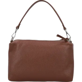 Kabelka Trendy dámská kožená kabelka na rameno Annisa, tmavě hnědá